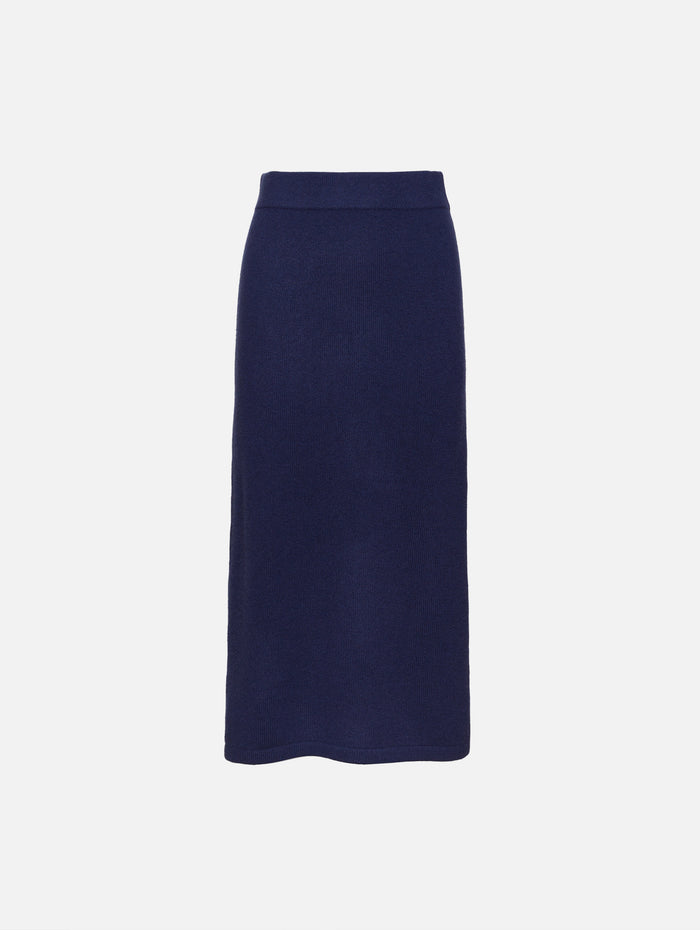 Dion Cashmere Skirt,ELYSEWALKER LABEL,NAVY DREAM,Image 1