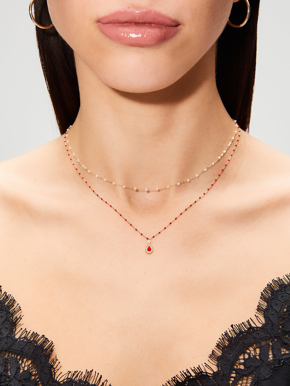 Classic Gigi Necklace,GIGI CLOZEAU,WHITE,Image 32