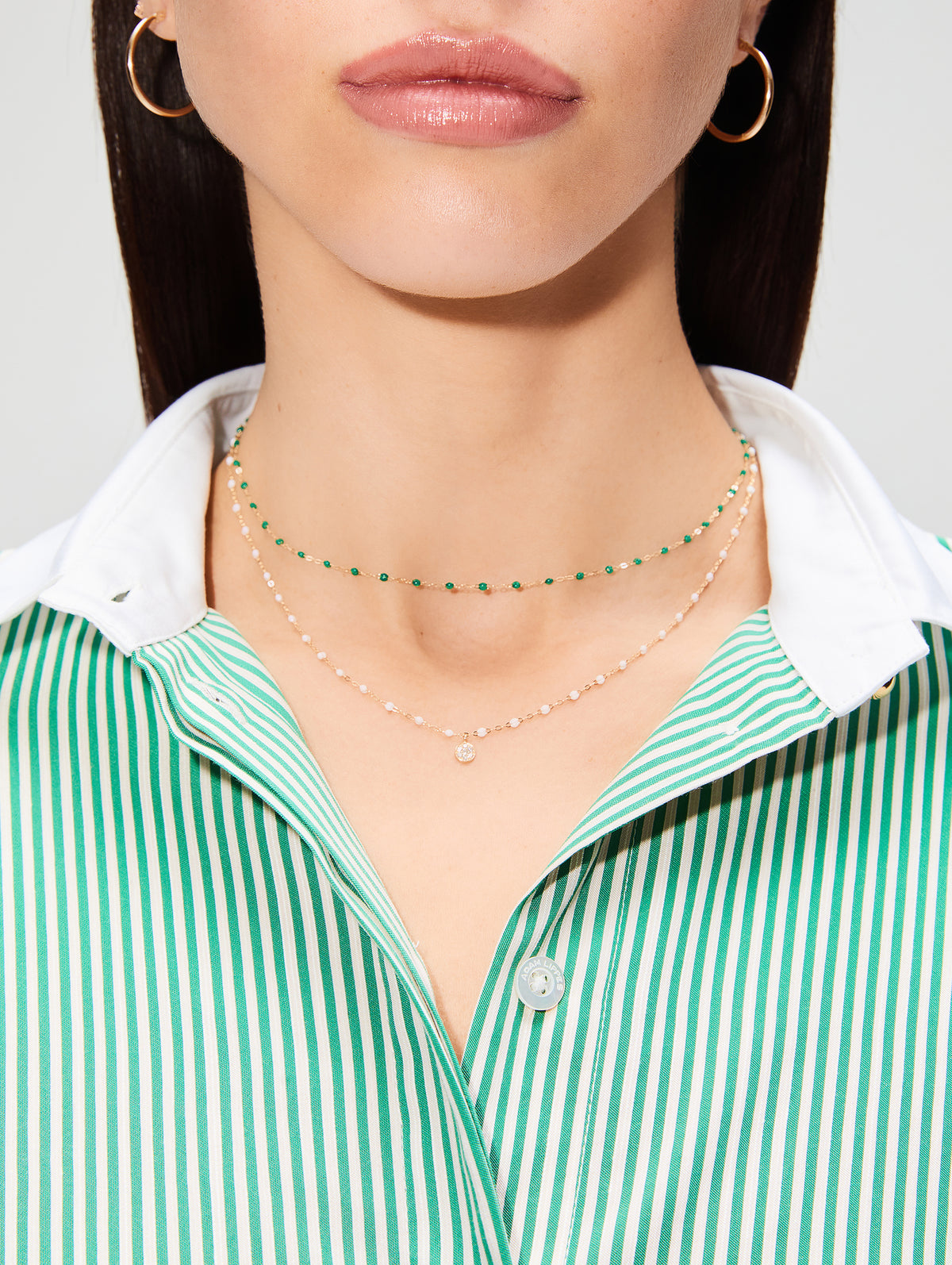 Classic Gigi Necklace,GIGI CLOZEAU,WHITE,Image 29