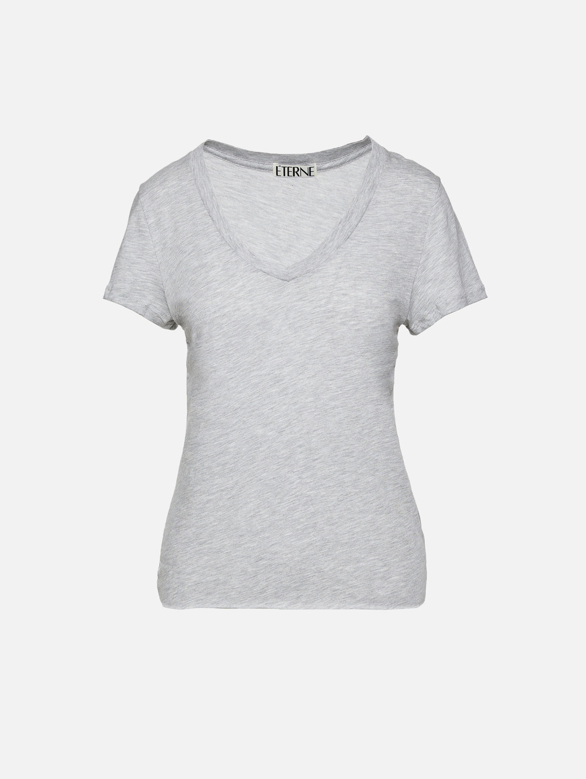 V Neck T Shirt,ÉTERNE,BLACK,Image 6