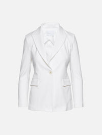 Peak Lapel Jacket,ROSETTA GETTY,BLACK,Image 6