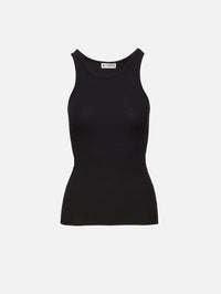 High Neck Fitted Tank,ÉTERNE,BLACK,Image 5