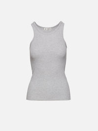 High Neck Fitted Tank,ÉTERNE,BLACK,Image 1