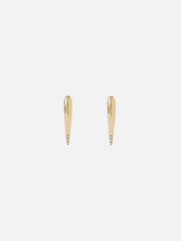 Mini Lola Needle Earrings,MELISSA KAYE,YELLOW GOLD,Image 3