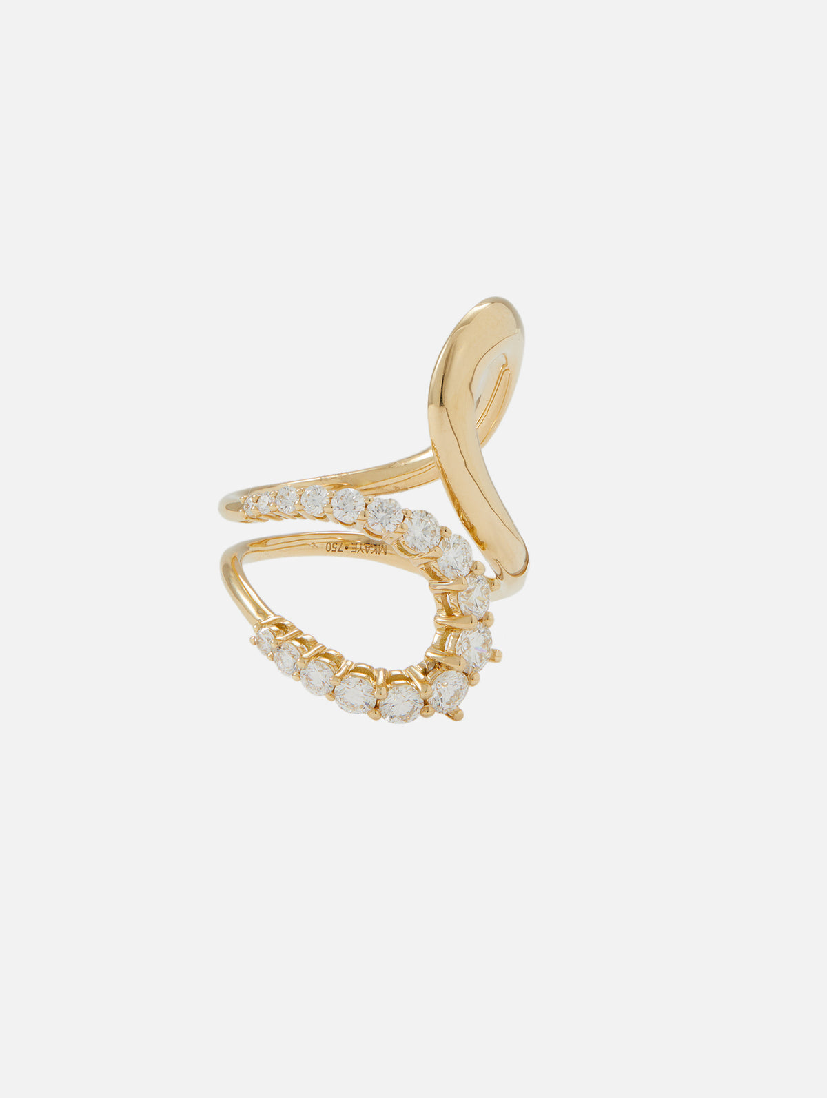 Aria Diamond Jane Ring,MELISSA KAYE,YELLOW GOLD,Image 3