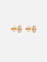 Diamond Link Studs,HOORSENBUHS,YELLOW GOLD,Image 6