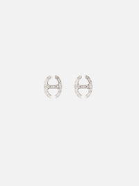 Diamond Link Studs,HOORSENBUHS,YELLOW GOLD,Image 1