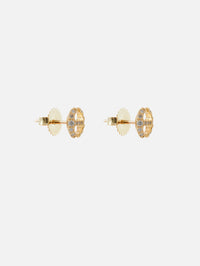 Diamond Link Studs,HOORSENBUHS,YELLOW GOLD,Image 9