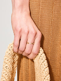 Micro Tri-Link II Ring,HOORSENBUHS,YELLOW GOLD,Image 2