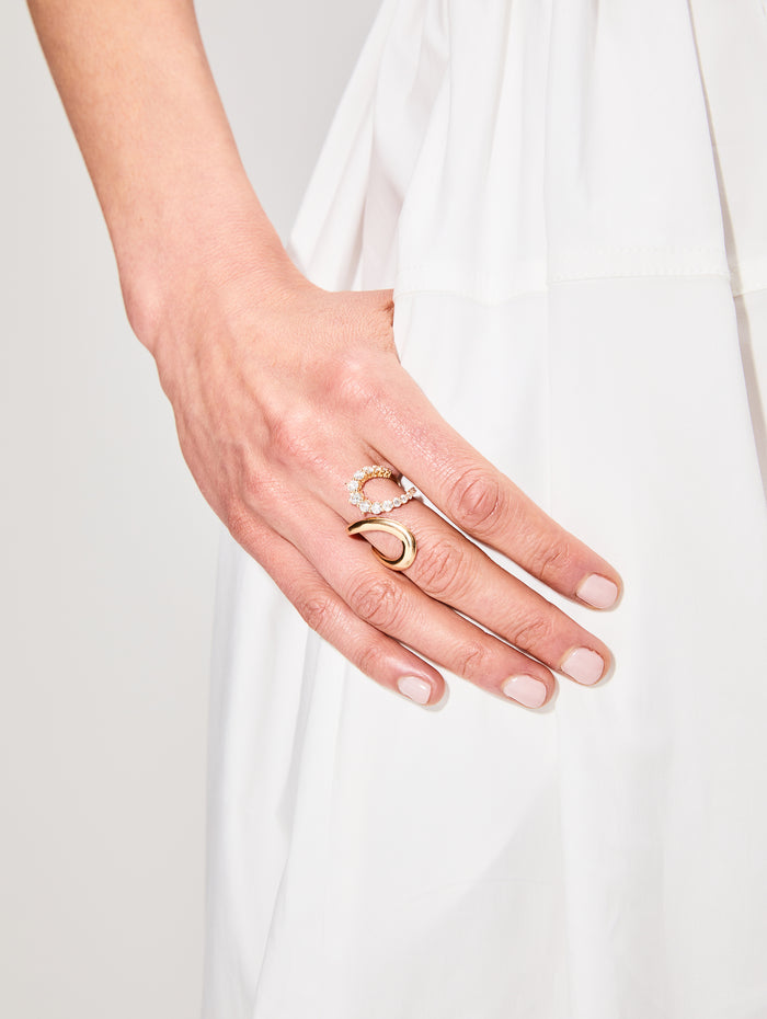 Aria Diamond Jane Ring,MELISSA KAYE,YELLOW GOLD,Image 1