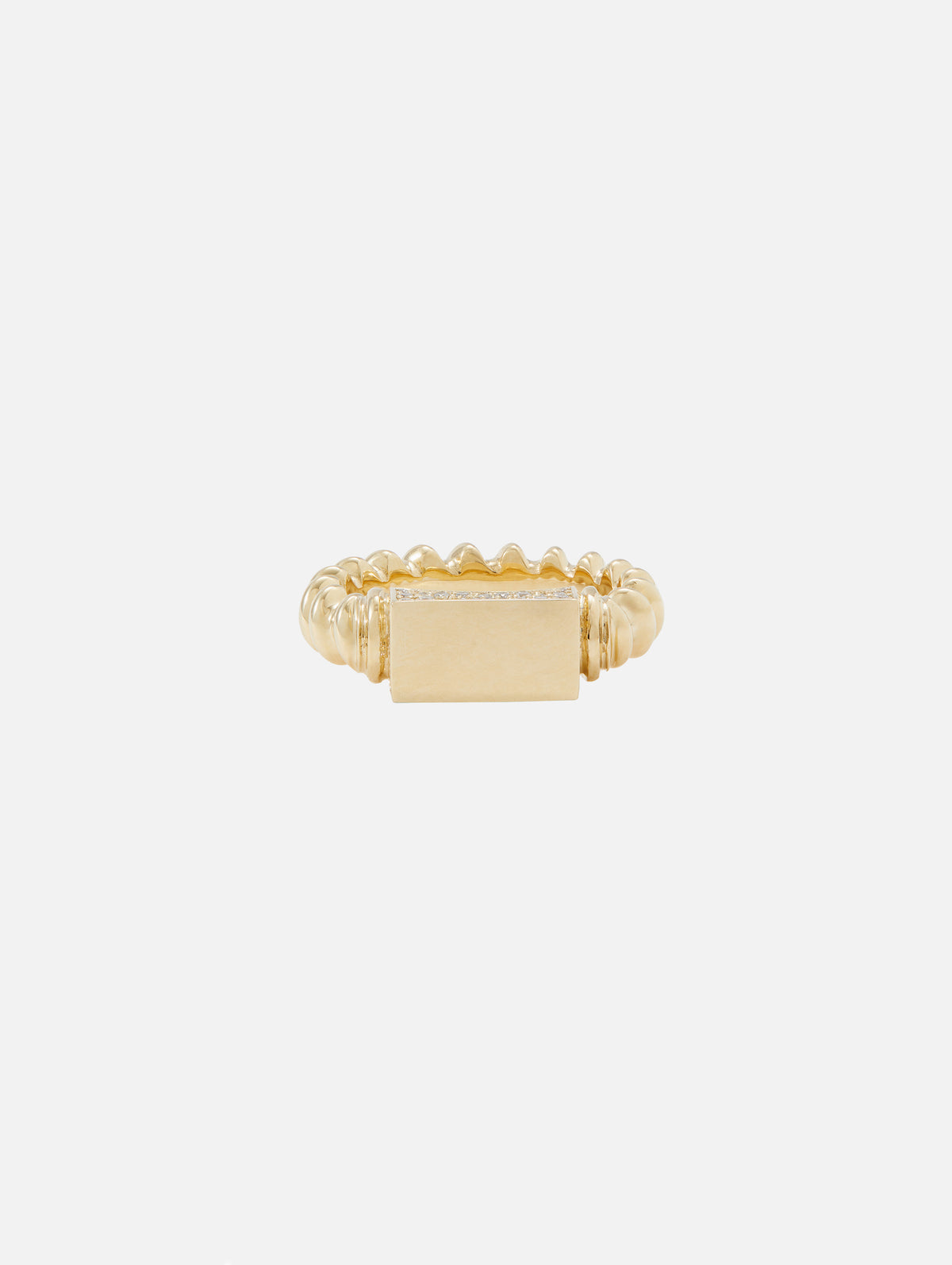 XL Corda Ring,RENVI,YELLOW GOLD,Image 1