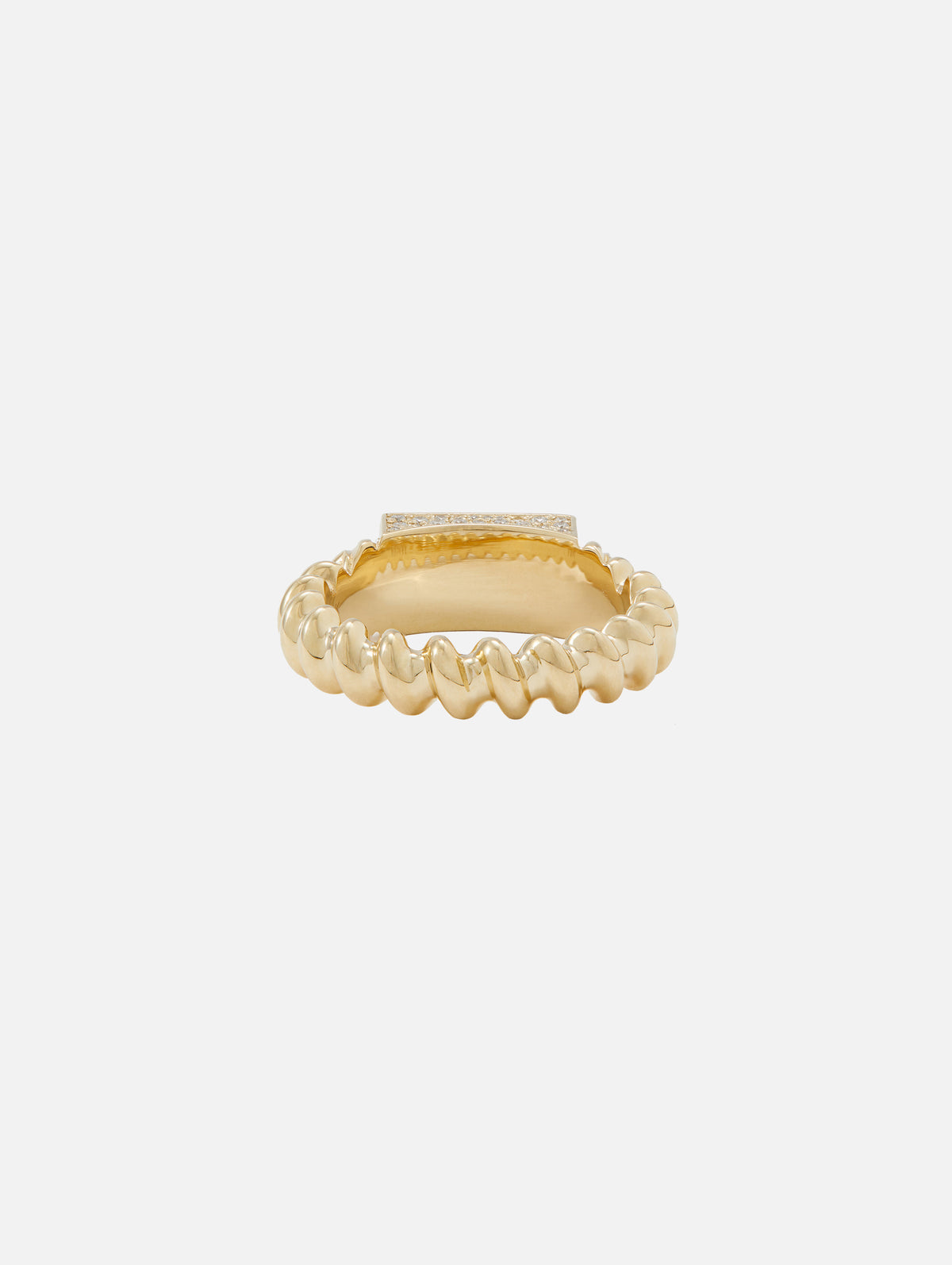 XL Corda Ring,RENVI,YELLOW GOLD,Image 4