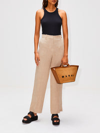 Curved Rib Tank,TOTÉME,WHITE,Image 2