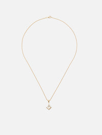 White Topaz and Diamond Twinkle Necklace,EMILY P WHEELER,YELLOW GOLD,Image 2