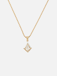 White Topaz and Diamond Twinkle Necklace,EMILY P WHEELER,YELLOW GOLD,Image 1