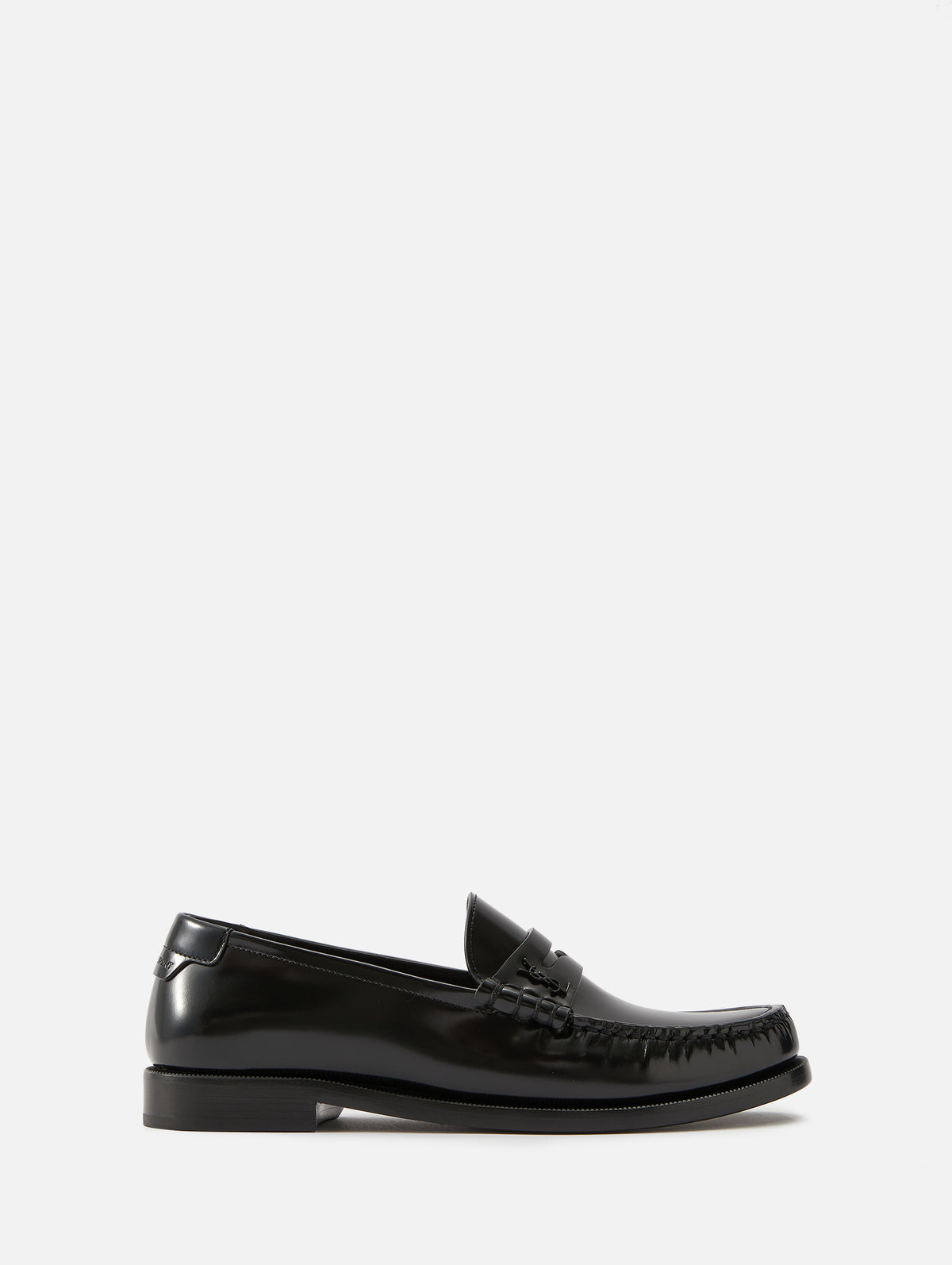 Le Loafer Penny Slipper 15mm,SAINT LAURENT,BLACK,Image 1
