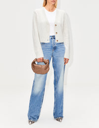 Dove Cropped Cardigan,ELYSEWALKER LABEL,CHALK,Image 11