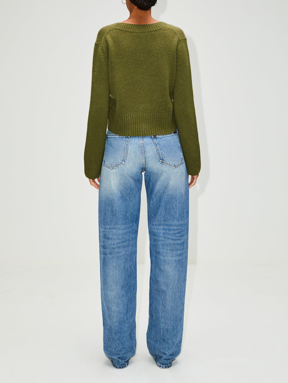 Dove Cropped Cardigan,ELYSEWALKER LABEL,CHALK,Image 3