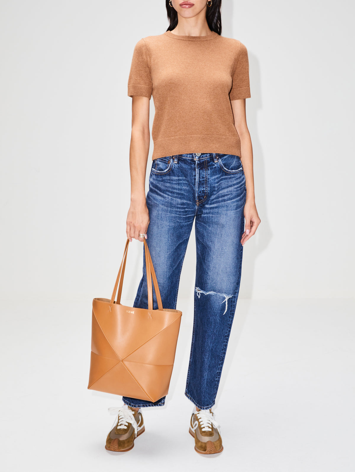 Dixie Short Sleeve Sweater,ELYSEWALKER LABEL,CHALK,Image 8
