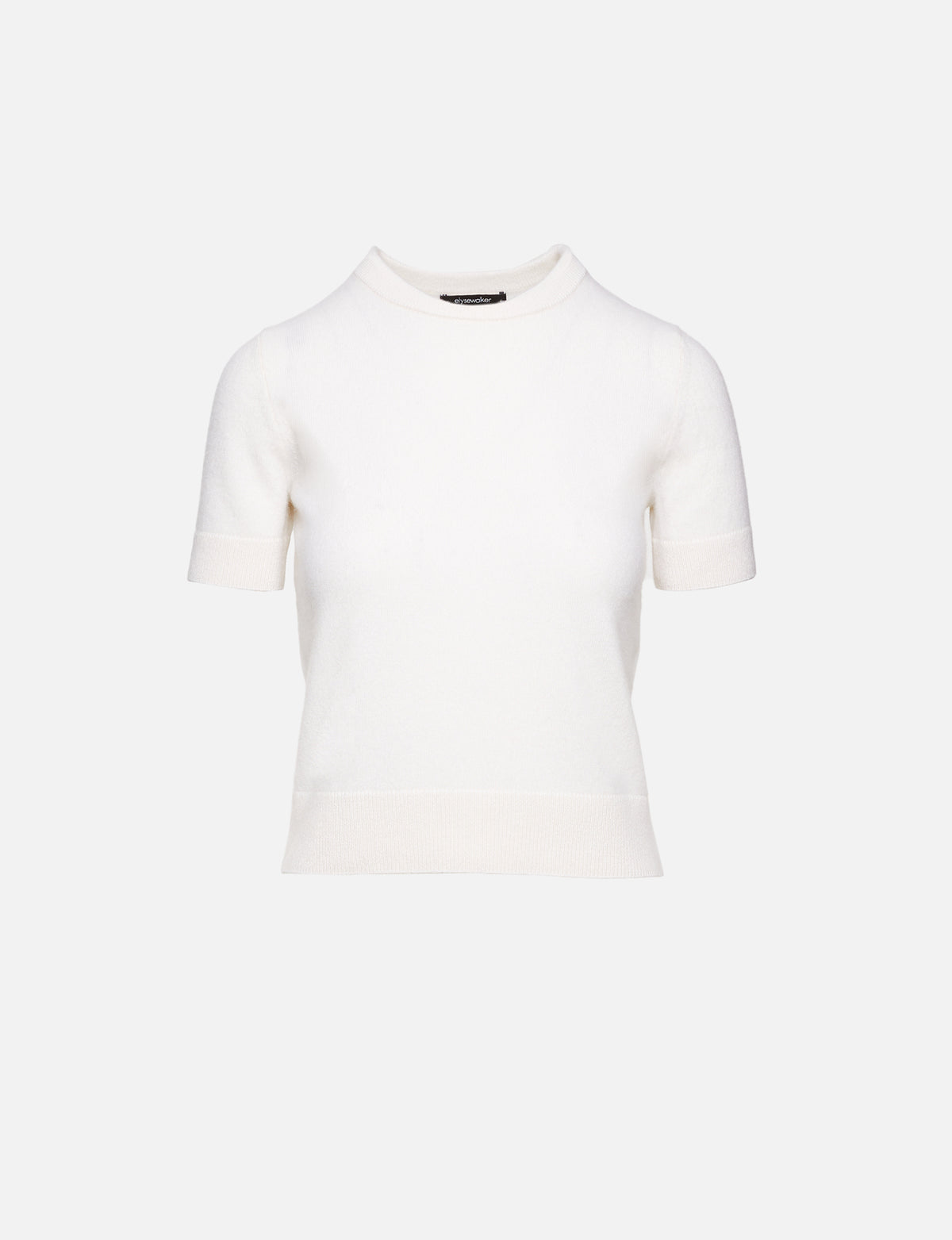 Dixie Short Sleeve Sweater,ELYSEWALKER LABEL,CHALK,Image 10
