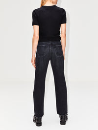 Dixie Short Sleeve Sweater,ELYSEWALKER LABEL,CHALK,Image 15