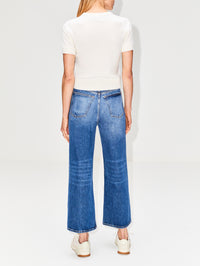 Dixie Short Sleeve Sweater,ELYSEWALKER LABEL,CHALK,Image 12