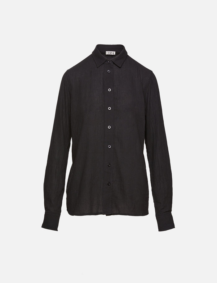 Jolene Button Down Top,ÉTERNE,BLACK,Image 1