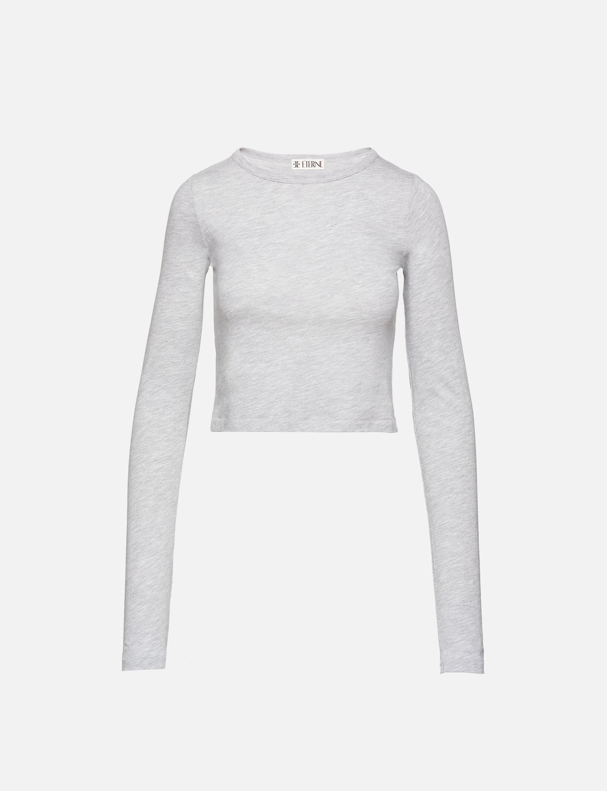 Long Sleeve Baby Tee,ÉTERNE,IVORY,Image 1