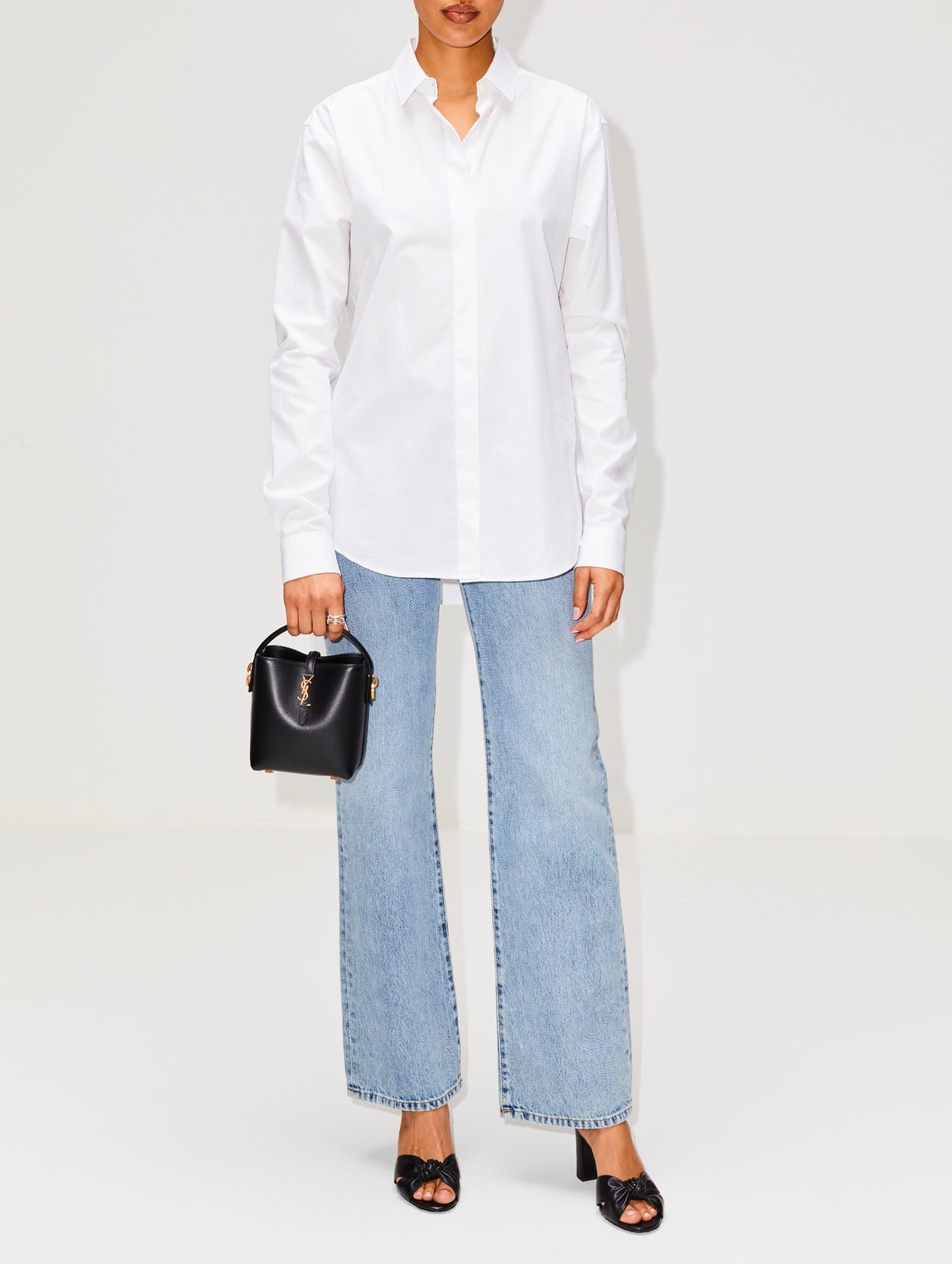 Le 37 Mini Bucket Bag,SAINT LAURENT,CREAM,Image 2