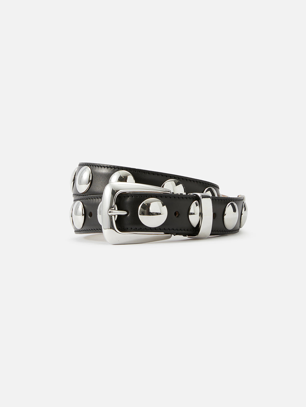 Benny Stud Belt 30mm,KHAITE,BLACK,Image 1
