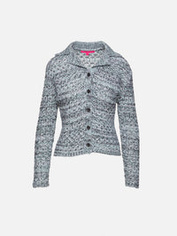Wave Net Button Shirt,THE ELDER STATESMAN,BLACK/JUNIPER,Image 1