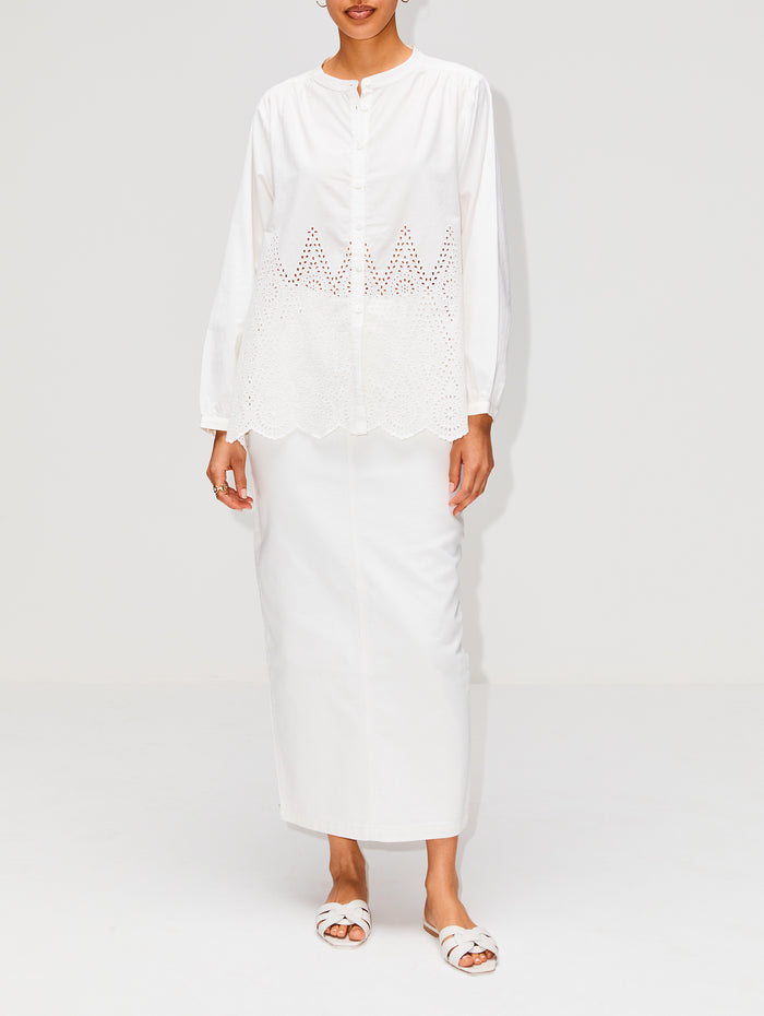 Louisa Shirt,POSSE,WHITE,Image 1