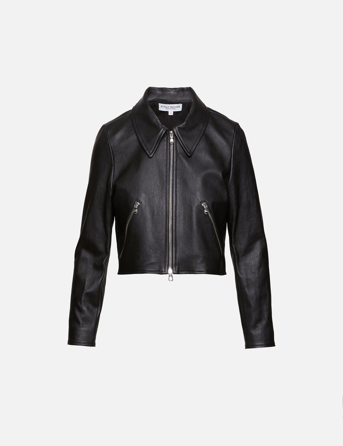 Relaxed Flight Jacket,SUSAN BENDER,BLACK,Image 1