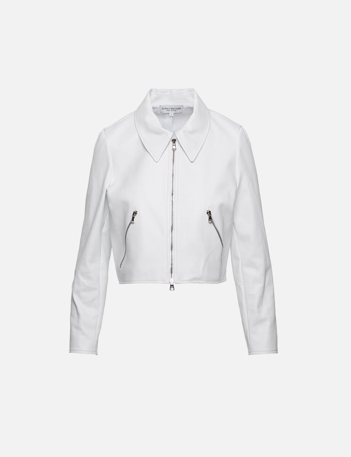 Relaxed Flight Jacket,SUSAN BENDER,WHITE,Image 1