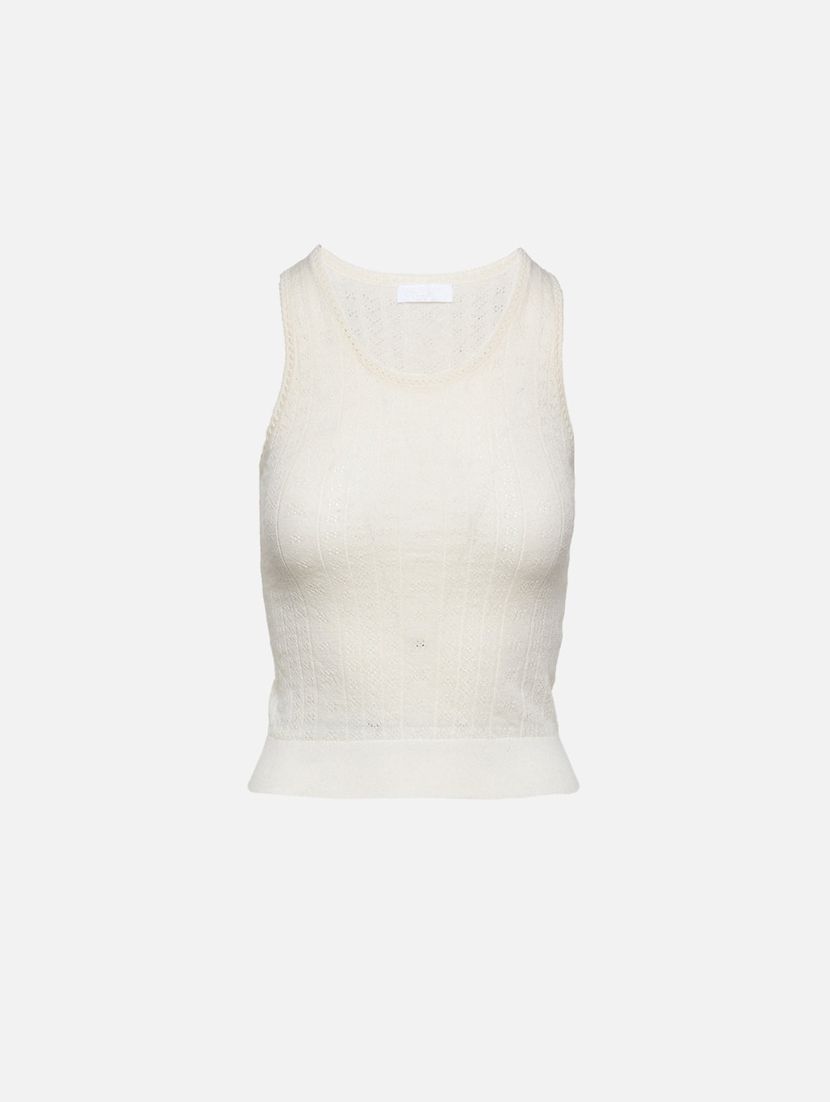 Gene Pointelle Tank,SABLYN,BLACK,Image 4