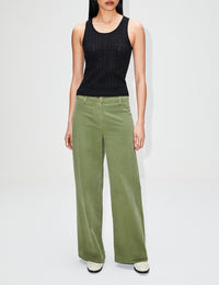 Gene Pointelle Tank,SABLYN,BLACK,Image 2