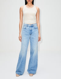 Gene Pointelle Tank,SABLYN,BLACK,Image 5