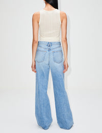 Gene Pointelle Tank,SABLYN,BLACK,Image 6