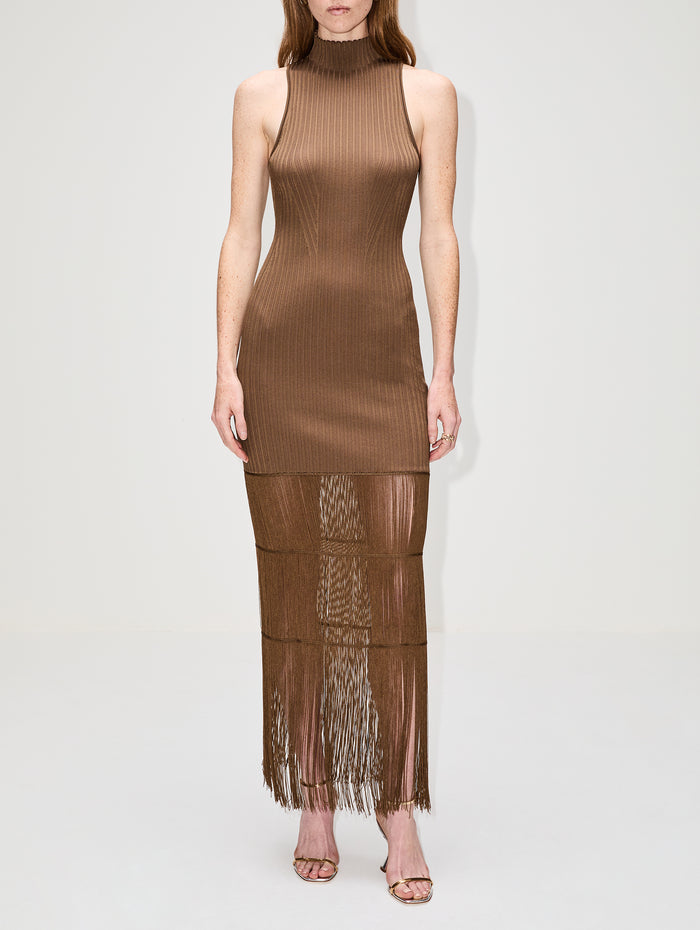 Zare Dress,KHAITE,TOFFEE,Image 1