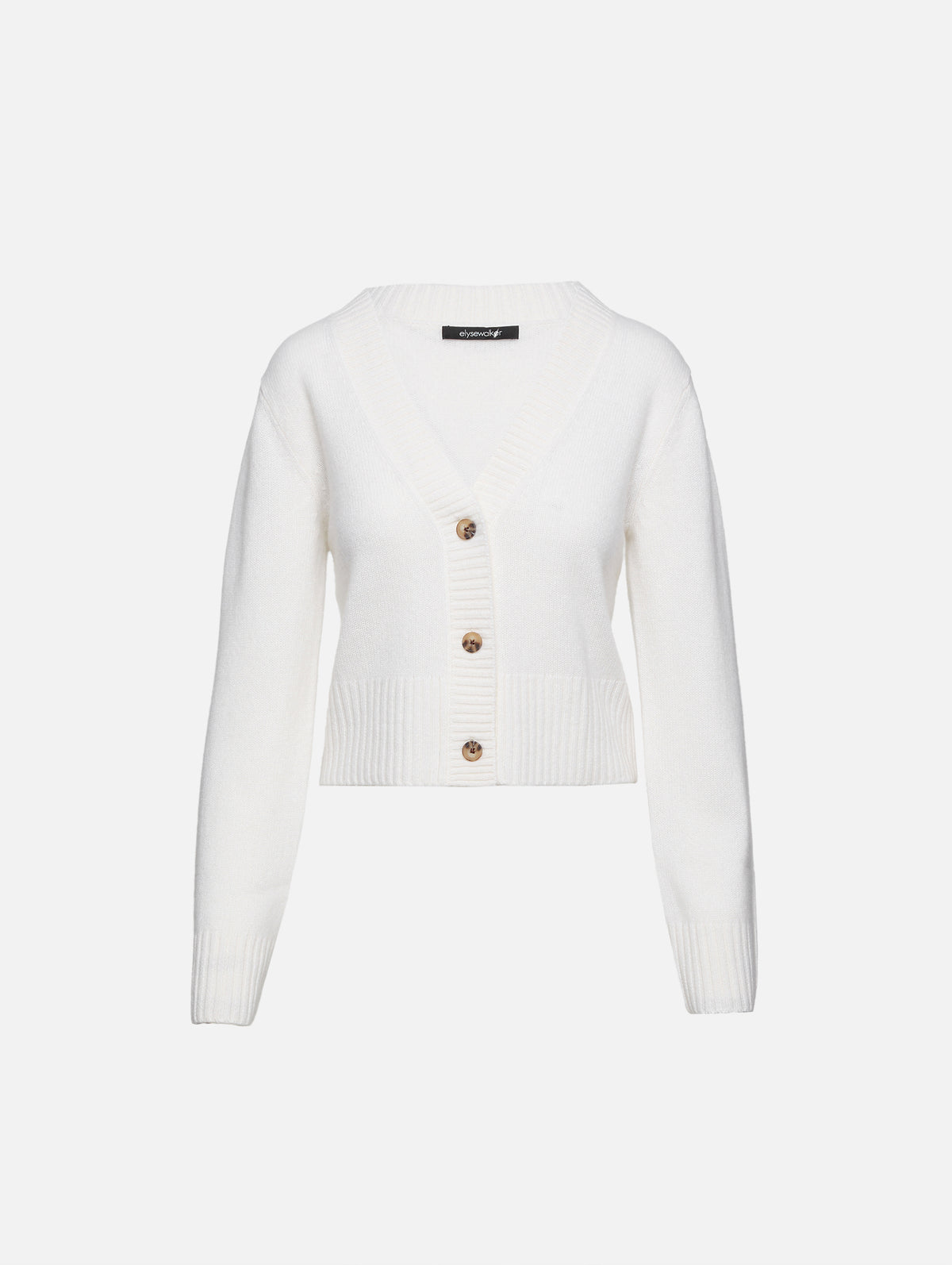 Dove Cropped Cardigan,ELYSEWALKER LABEL,CHALK,Image 13