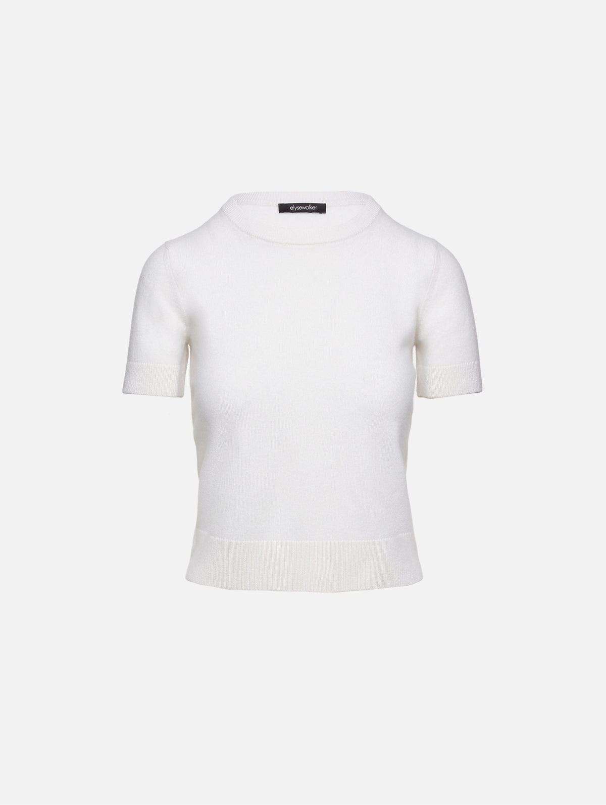 Dixie Short Sleeve Sweater,ELYSEWALKER LABEL,CHALK,Image 16