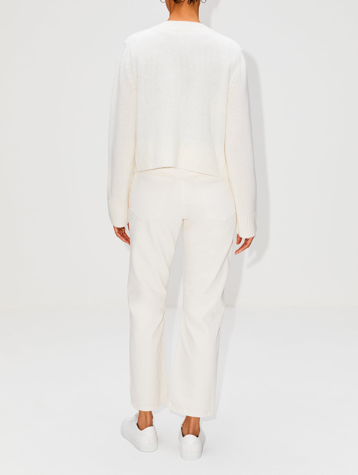 Dove Cropped Cardigan,ELYSEWALKER LABEL,CHALK,Image 15