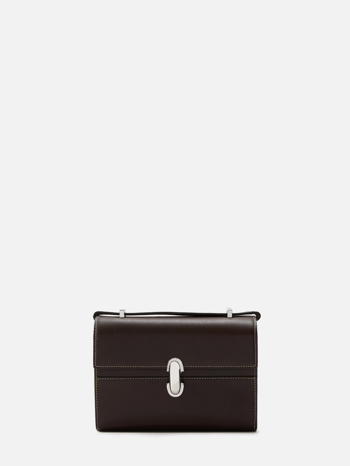 Symmetry Crossbody Bag,SAVETTE,COFFEE/SILVER,Image 1