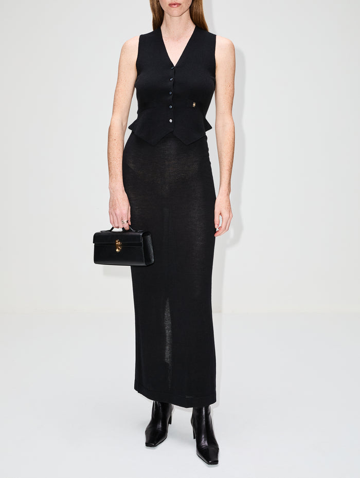 Emma Pencil Skirt,ÉTERNE,BLACK,Image 1
