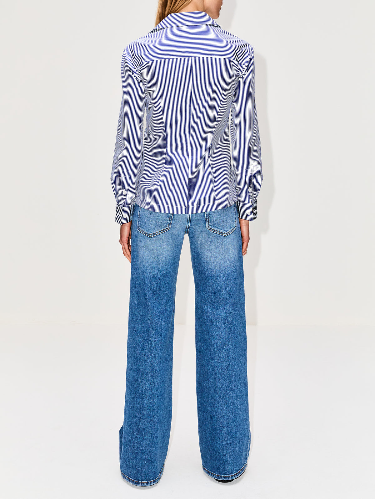 Sierra Shirt,CALLAS MILANO,NAVY/WHITE,Image 3