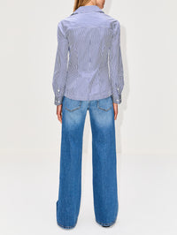Sierra Shirt,CALLAS MILANO,NAVY/WHITE,Image 3