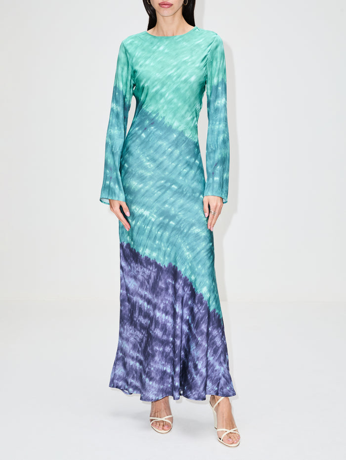 Carranza Catia Long Dress,MARIA CHER,GREEN HUE,Image 1