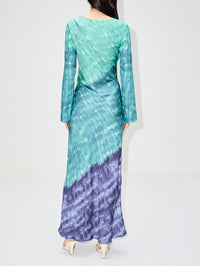 Carranza Catia Long Dress,MARIA CHER,GREEN HUE,Image 4