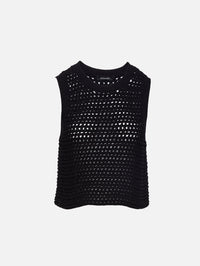 Cameron Knit Tank,ELYSEWALKER LABEL,BLACK,Image 4