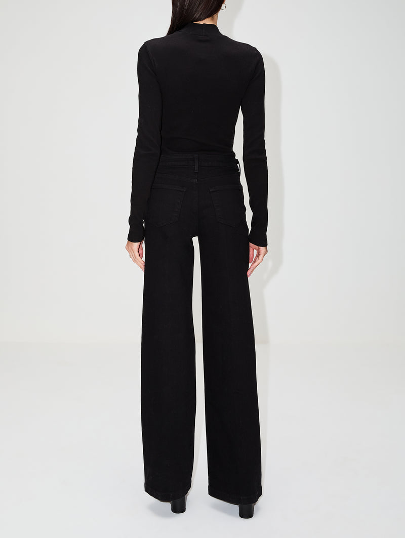 Keyhole Mock Neck Top